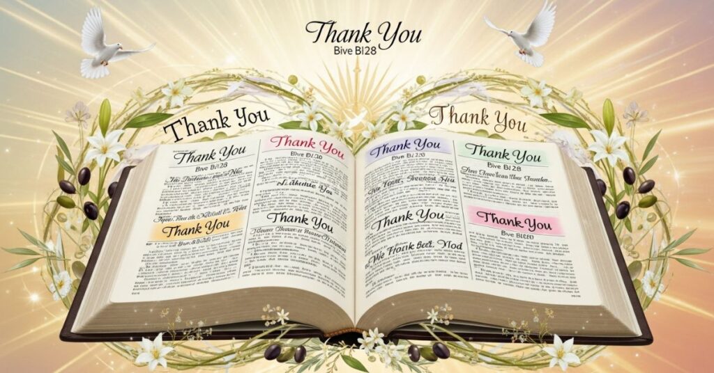 Thank You Bible Verses