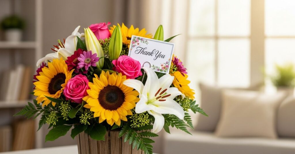 Thank You Flowers Captions