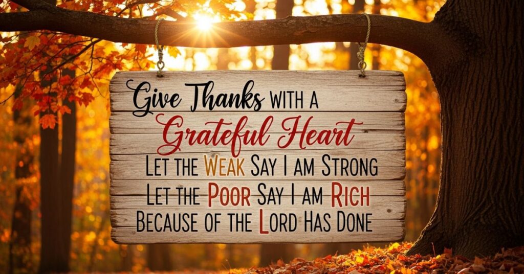 Give Thanks for the Grateful Heart