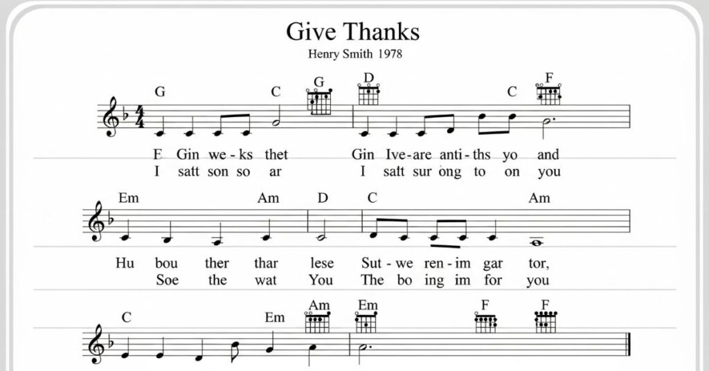 Beginner-Friendly Give Thanks with a Grateful Heart Chords Guide