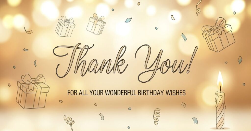 Heartfelt Thanks for Birthday Celebrations