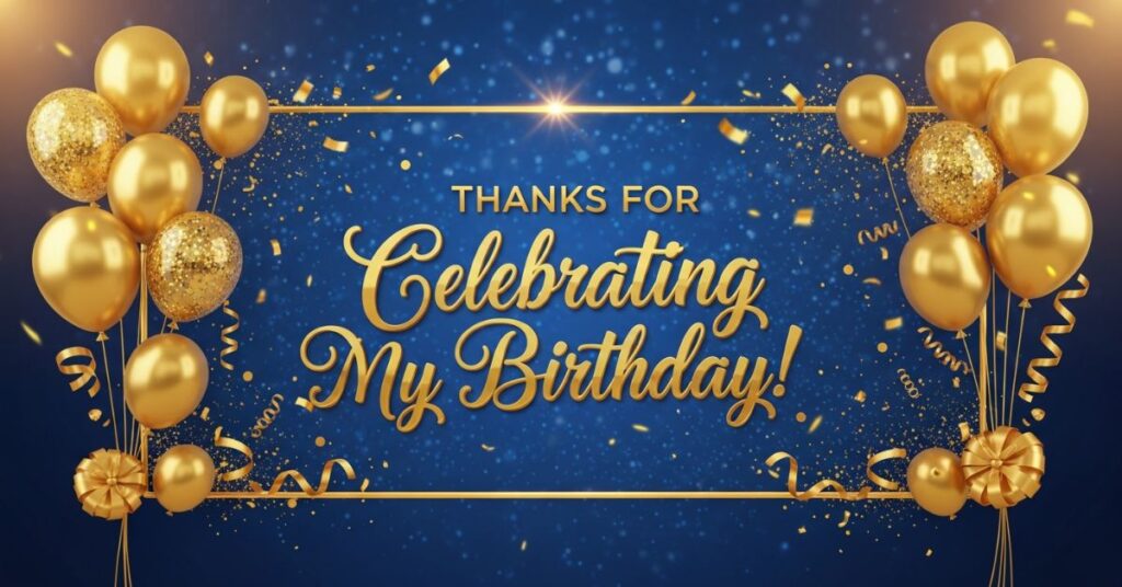 Thanks for Celebrating My Birthday with Love