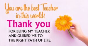 Thank You for Being My Teacher Quotes