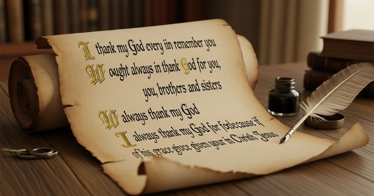 Bible Verses Saying Thank You To Others