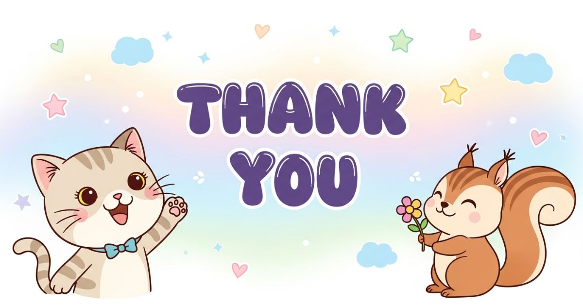 Cute Thank You Caption