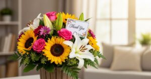 Thank You Flowers Captions