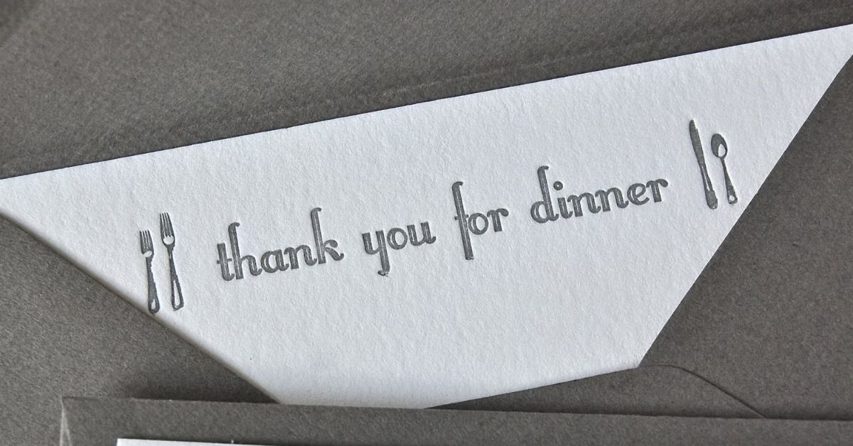 Thank You For Dinner