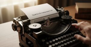 Thank You For Getting Back To Me