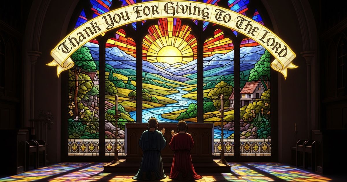 Thank You For Giving To The Lord