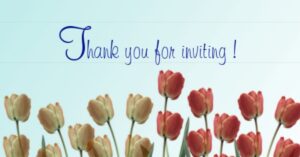 Thank You for Inviting