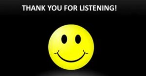 Thank You For Listening To Us