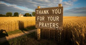 Thank You For Your Prayers