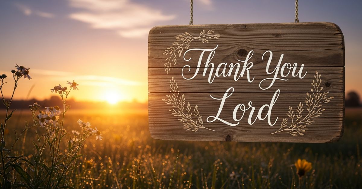 Thank You Lord Quotes