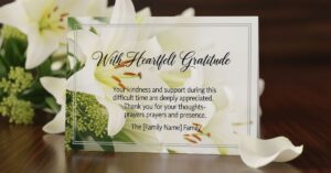 Thank You Message After Funeral