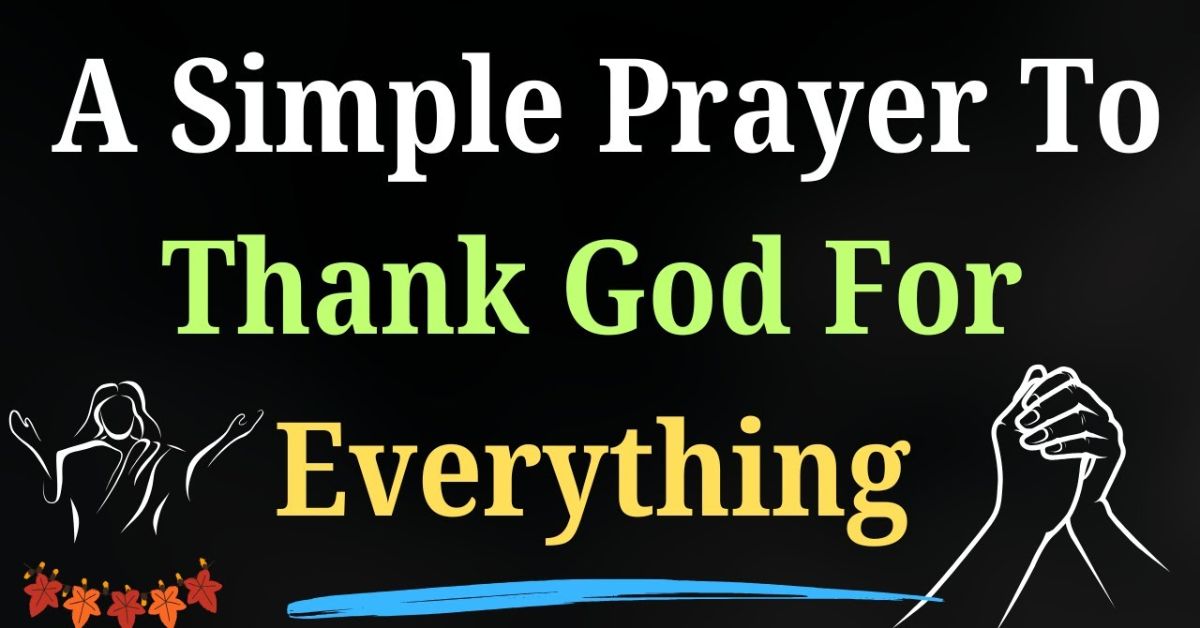Thank You Prayer