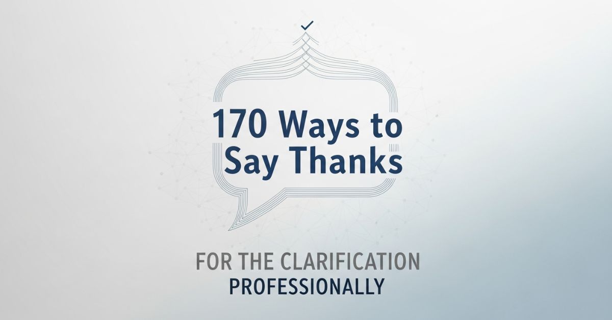 Thanks for the Clarification